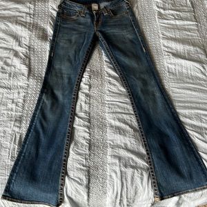 True Religion vintage boot leg jeans